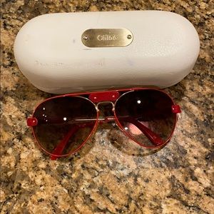 Chloe Red sunglasses